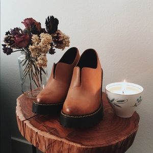 Dr Martens Airwair Brown Leather Chunky Heals 5 US